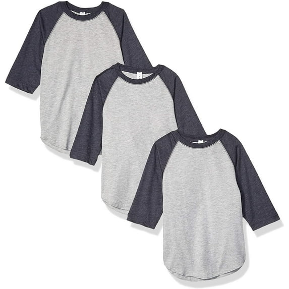 Aquaguard Girls' Vintage Baseball T-Shirt (3 Pack)