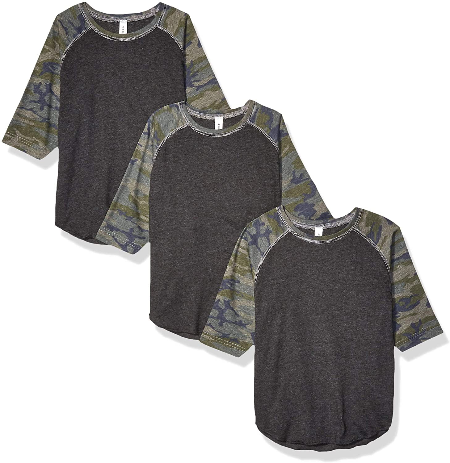 Aquaguard Girls' Vintage Baseball T-Shirt (3 Pack)