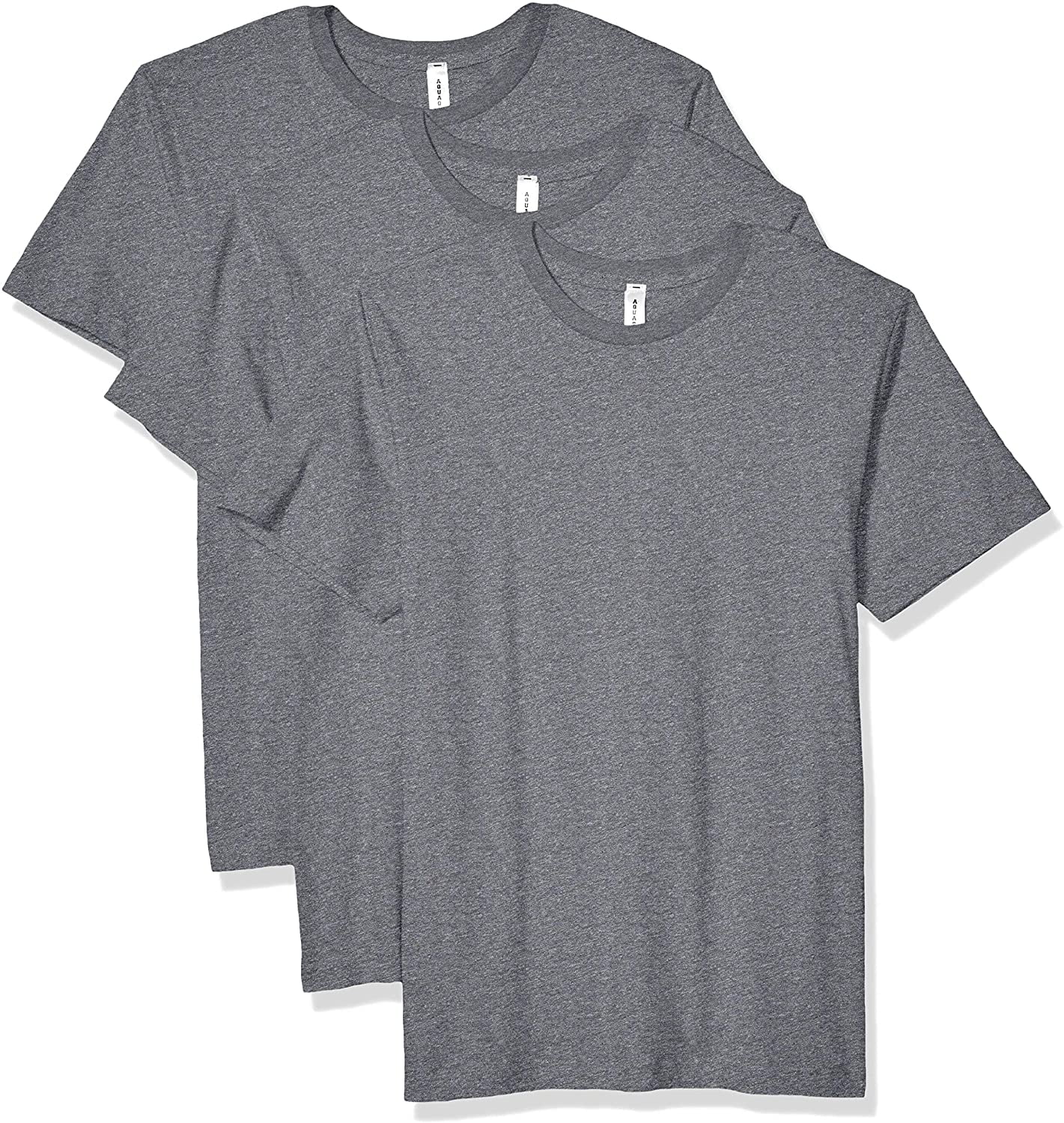 Aquaguard Men's Cotton Crewneck Heavyweight T-Shirt Shortsleeve- 3 Pack