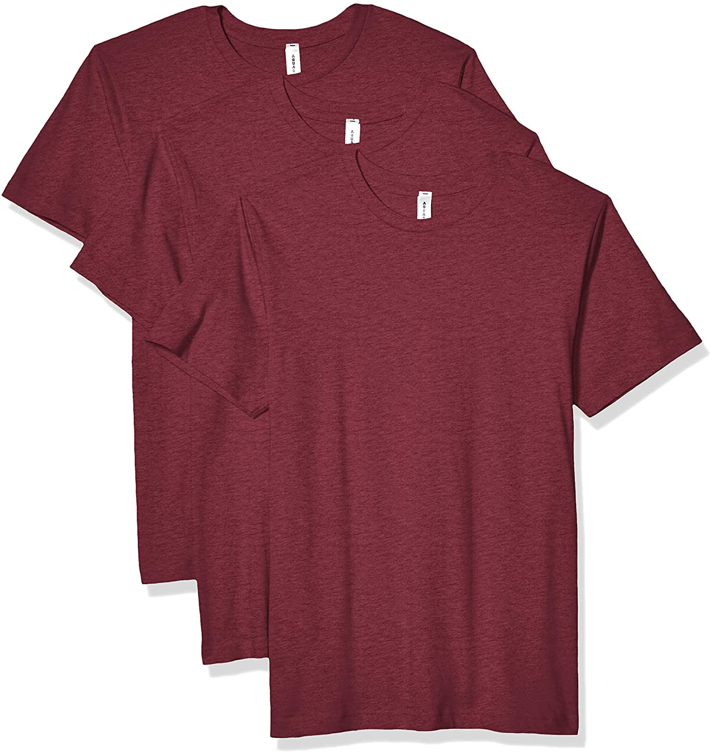 Aquaguard Men's Cotton Crewneck Heavyweight T-Shirt Shortsleeve- 3 Pack