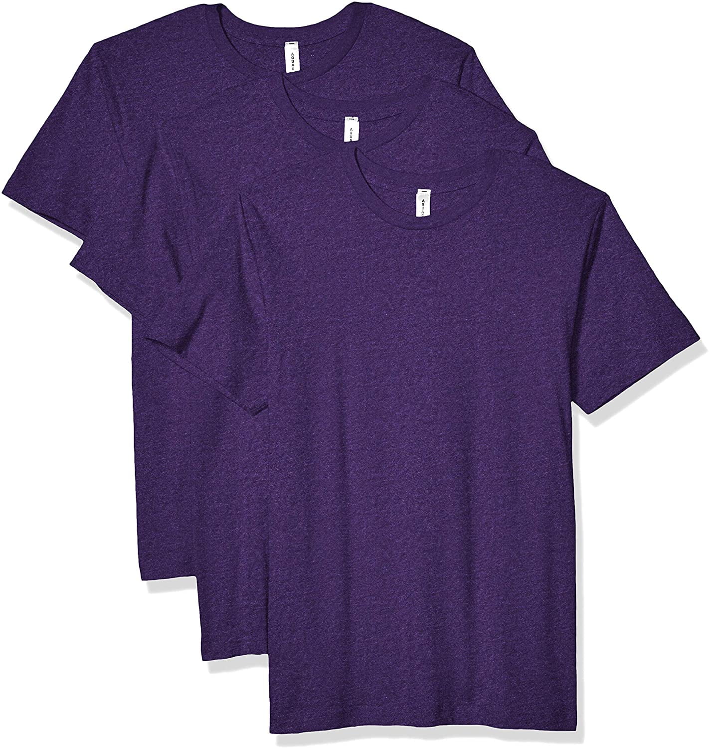 Aquaguard Men's Cotton Crewneck Heavyweight T-Shirt Shortsleeve- 3 Pack