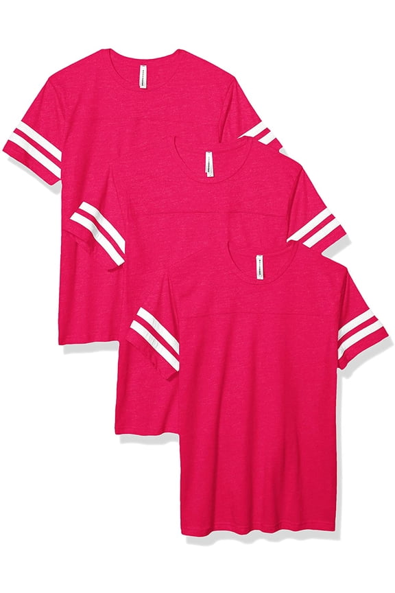 Men's Fine Jersey Football Tee - 3 Pack