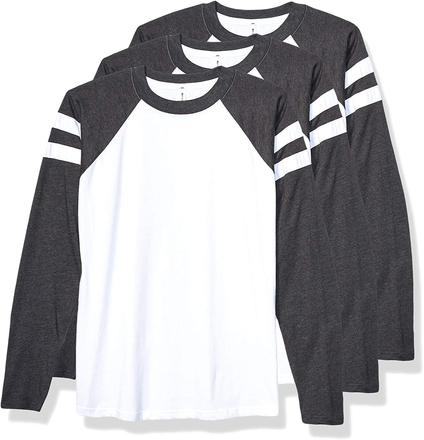 Aquaguard Men's Men's Gameday Mash-Up LonG-Sleeve Fine Jersey T-Shirt (3 Pack)