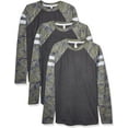 thumbnail image 1 of Aquaguard Men's Men's Gameday Mash-Up LonG-Sleeve Fine Jersey T-Shirt (3 Pack), 1 of 1