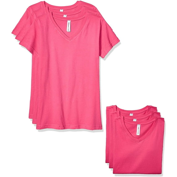 Aquaguard Women's Combed Ringspun V-Neck T-Shirt (3 Pack)