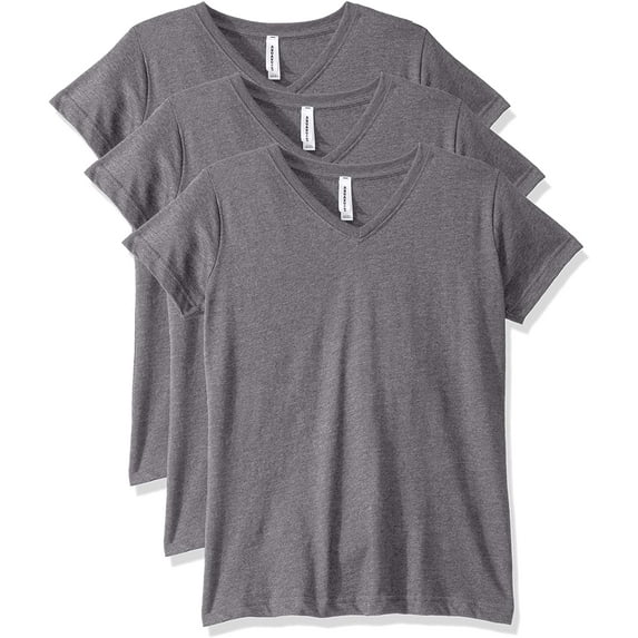 Aquaguard Women's Combed Ringspun V-Neck T-Shirt (3 Pack)