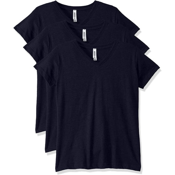Aquaguard Women's Combed Ringspun V-Neck T-Shirt (3 Pack)