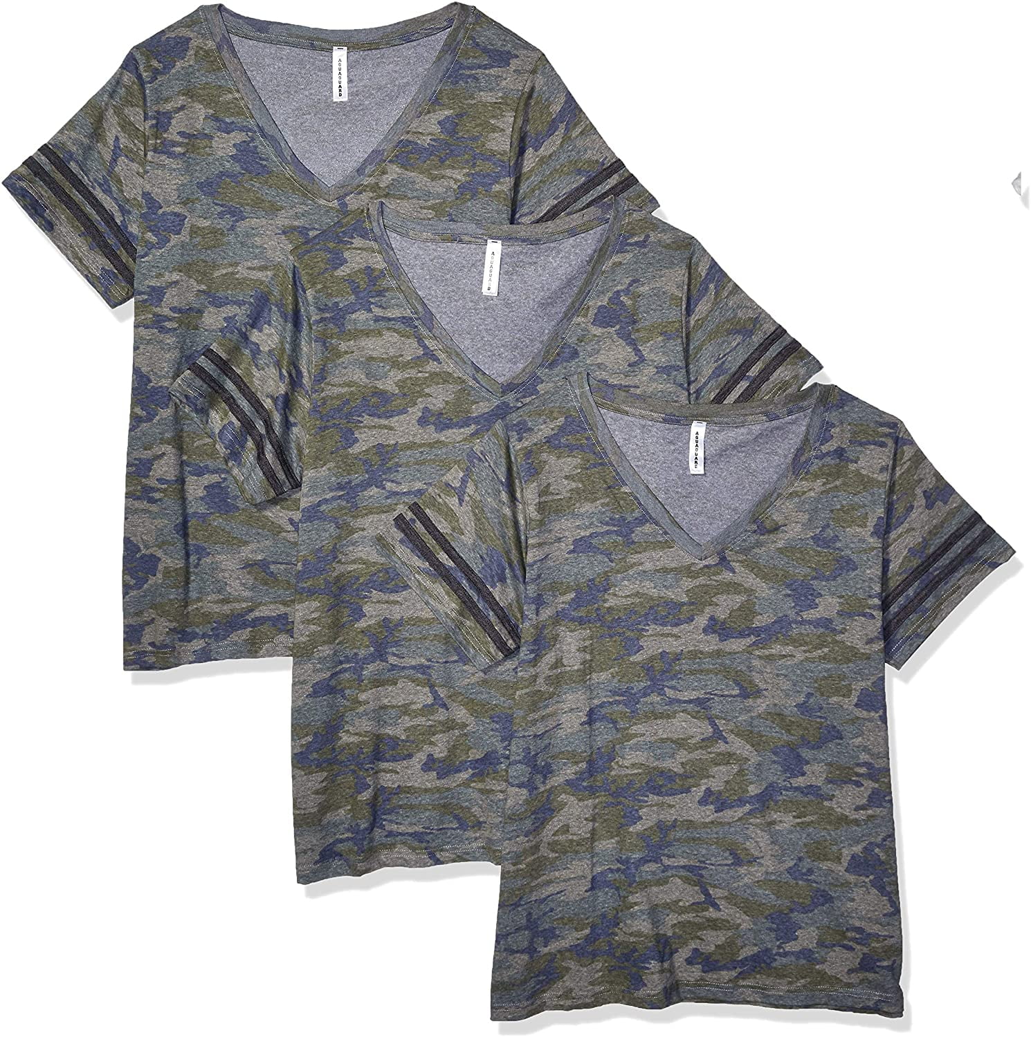 Aquaguard Women's Curvy Football Premium Jersey T-Shirt (3 Pack)