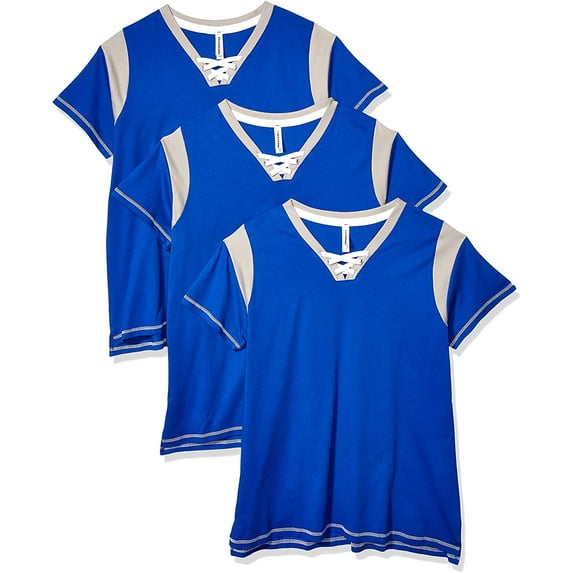 Aquaguard Women's Curvy Lace Up T-Shirt (3 Pack)