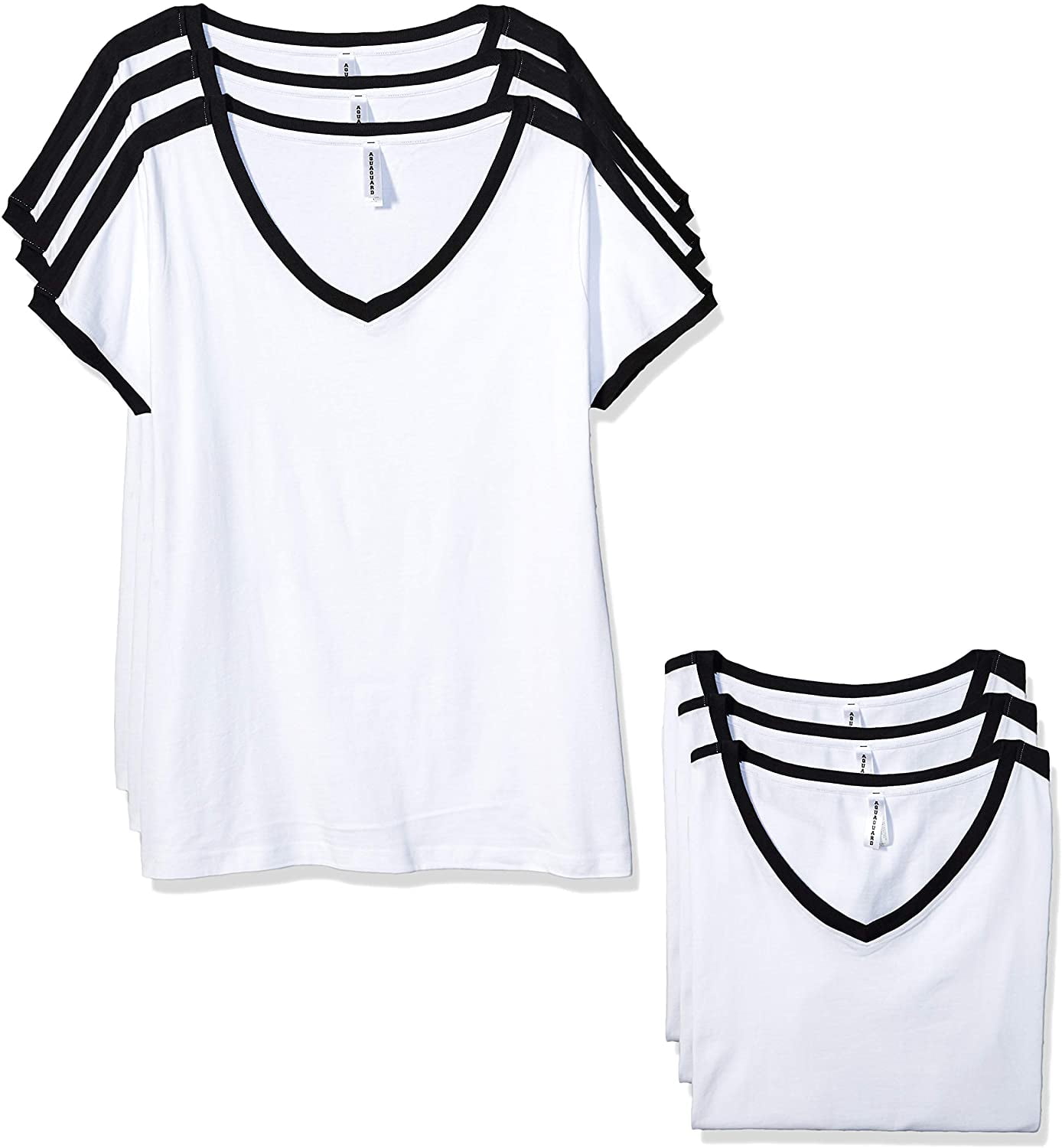 Aquaguard Women's Curvy Soccer Ringer Premium (3 Pack)