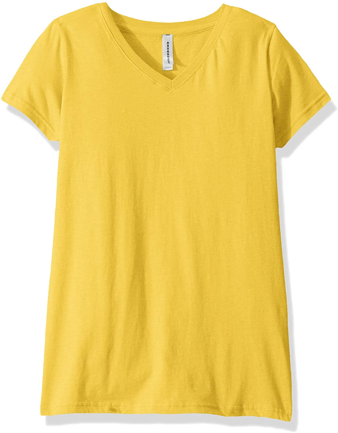 Aquaguard Women's Fine Jersey V-Neck Longer Length Short Sleeve T-Shirt (3 Pack)