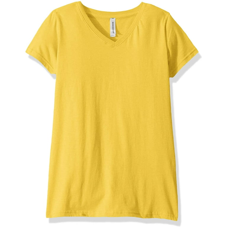 Aquaguard Women s Fine Jersey V Neck Longer Length Short Sleeve T Shirt 3 Pack