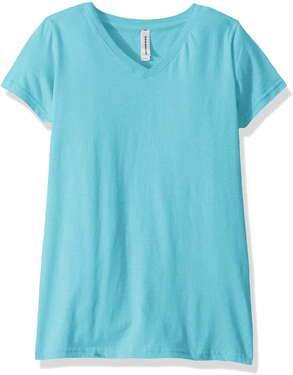 Aquaguard Women's Fine Jersey V-Neck Longer Length Short Sleeve T-Shirt (3 Pack)
