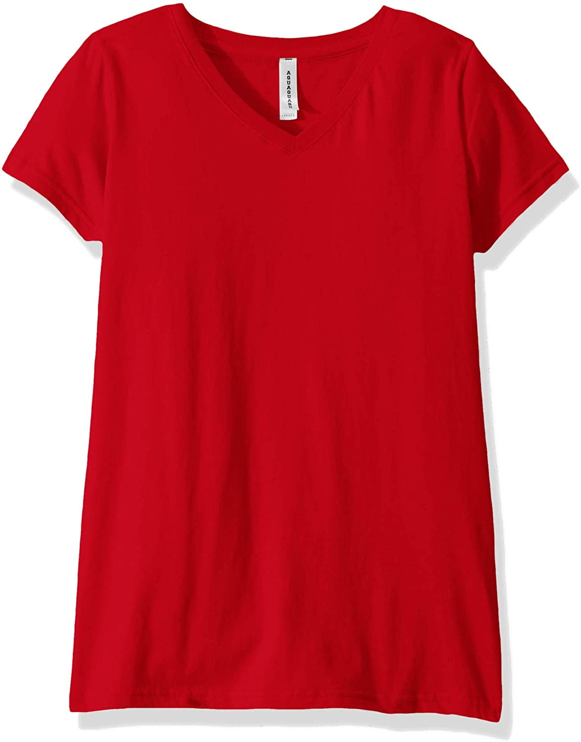 Aquaguard Women's Fine Jersey V-Neck Longer Length Short Sleeve T-Shirt (3 Pack)
