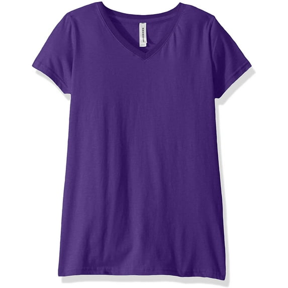 Aquaguard Women's Fine Jersey V-Neck Longer Length Short Sleeve T-Shirt (3 Pack)