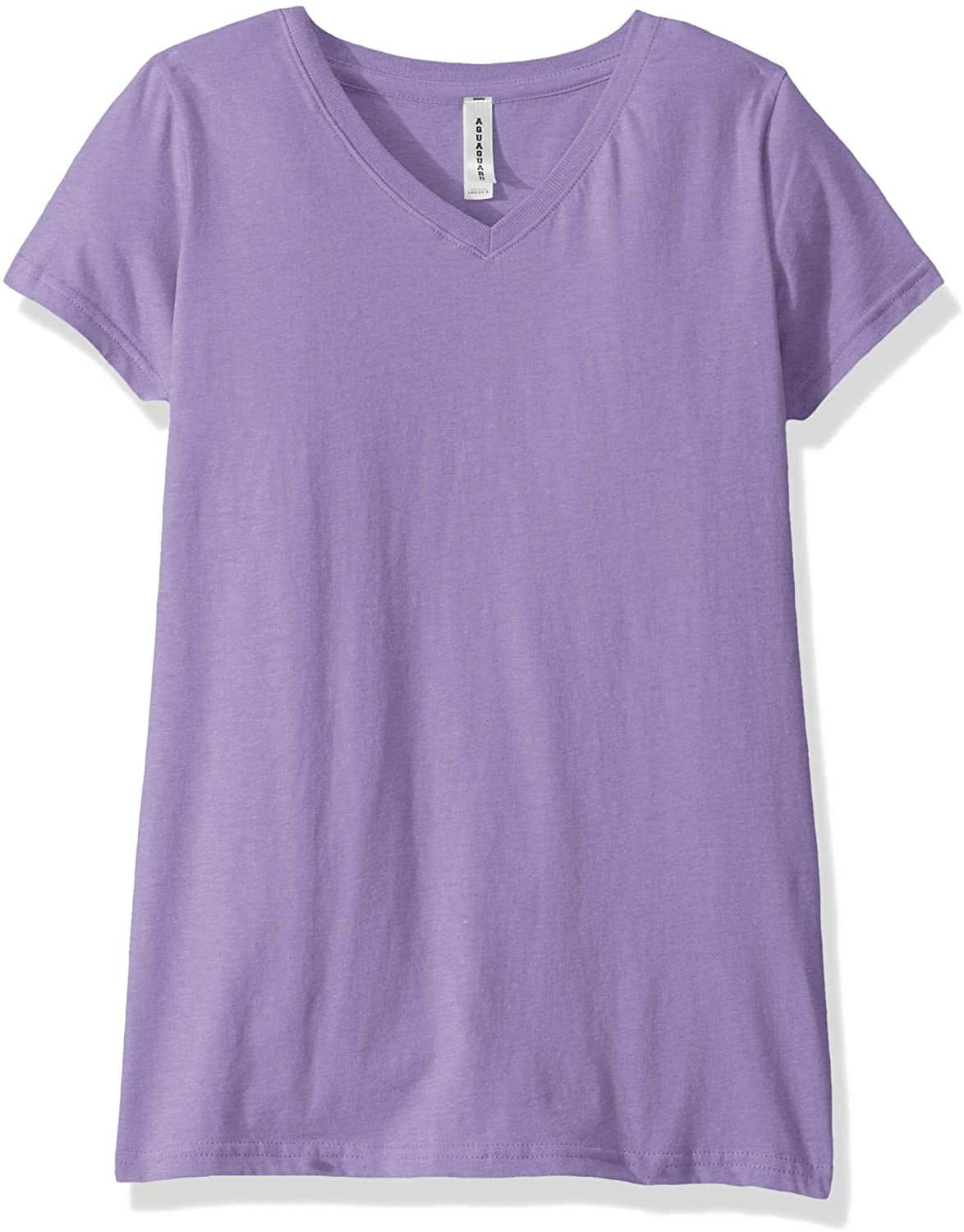 Aquaguard Women's Fine Jersey V-Neck Longer Length Short Sleeve T-Shirt (3 Pack)