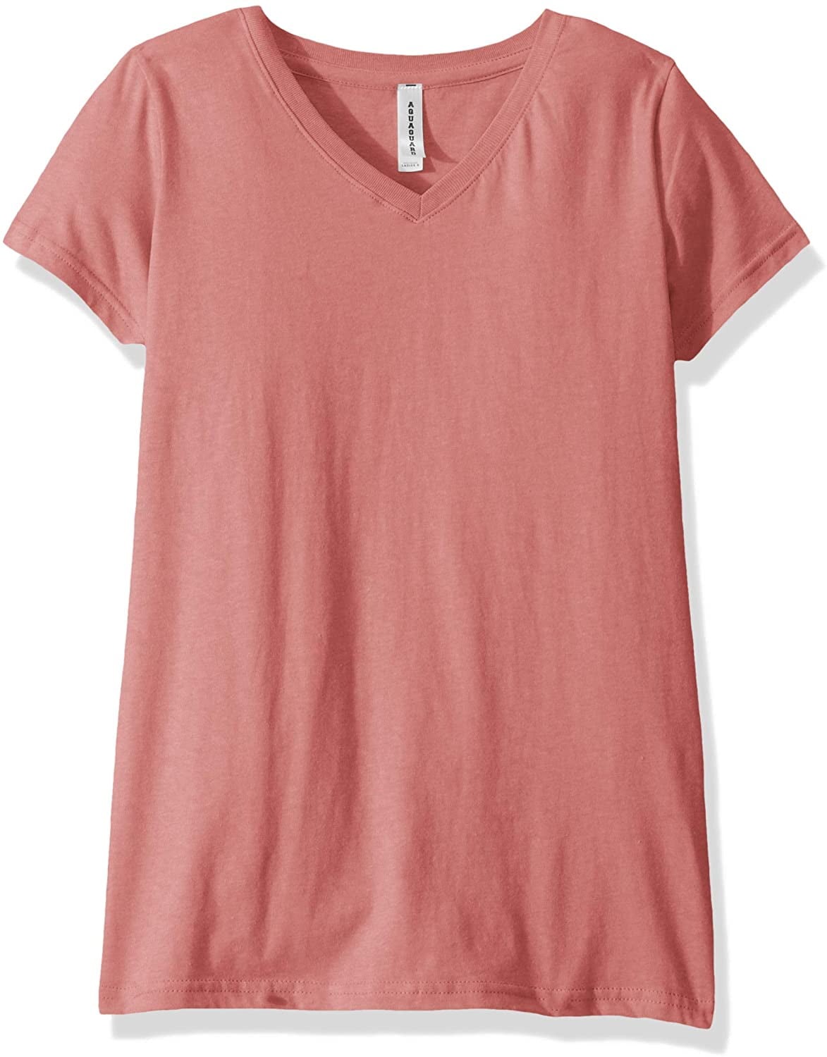 Aquaguard Women's Fine Jersey V-Neck Longer Length Short Sleeve T-Shirt (3 Pack)