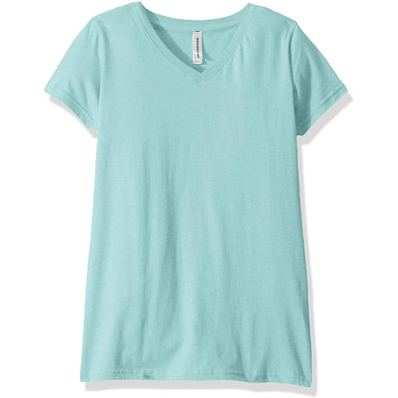 Aquaguard Women's Fine Jersey V-Neck Longer Length Short Sleeve T-Shirt (3 Pack)