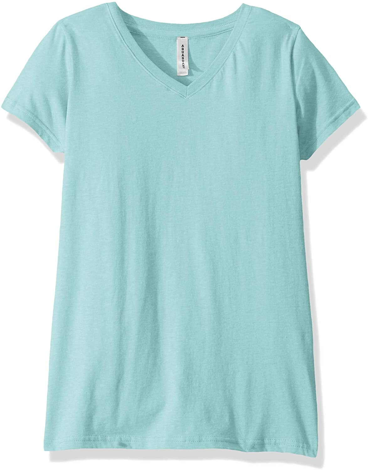 Aquaguard Women's Fine Jersey V-Neck Longer Length T-Shirt (3 Pack)