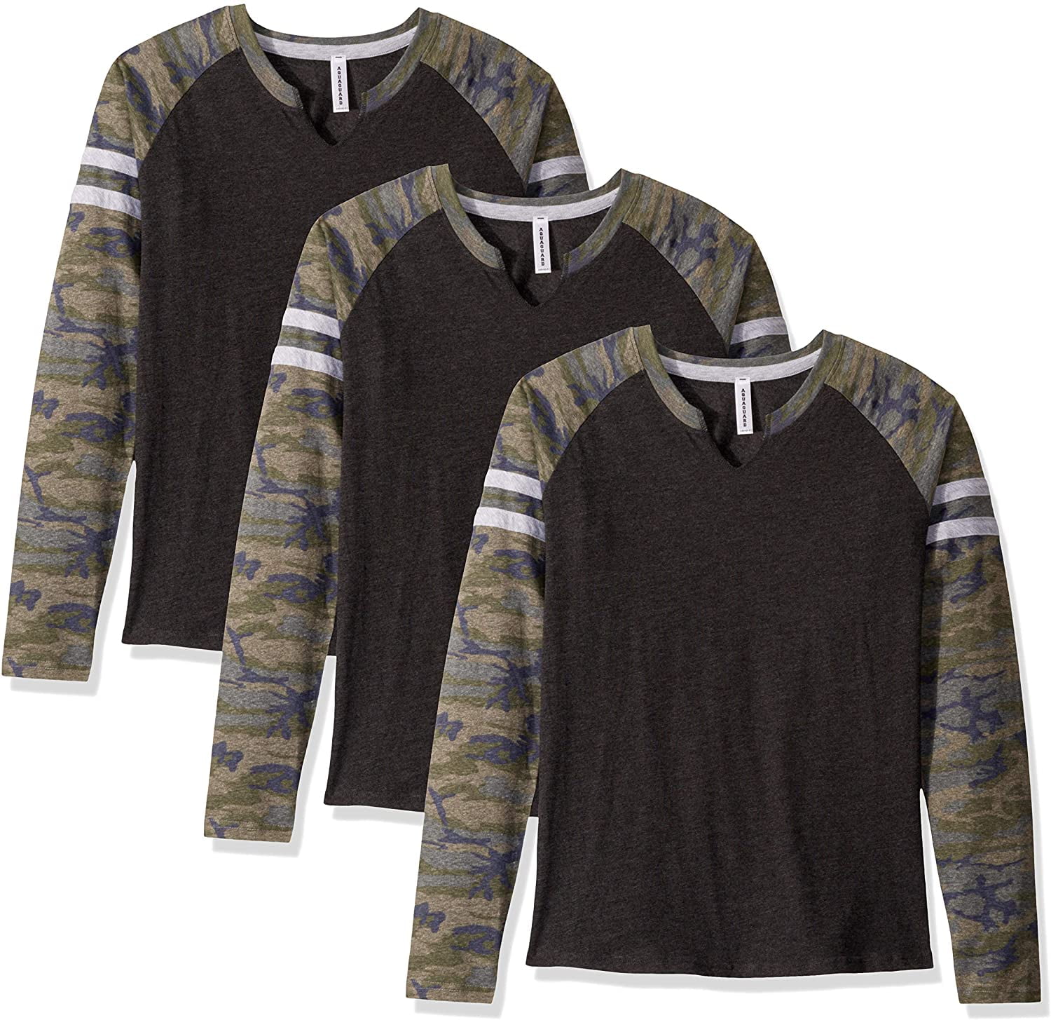 Aquaguard Women's Gameday MasH-Up LonG-Sleeve Fine Jersey T-Shirt (3 Pack)