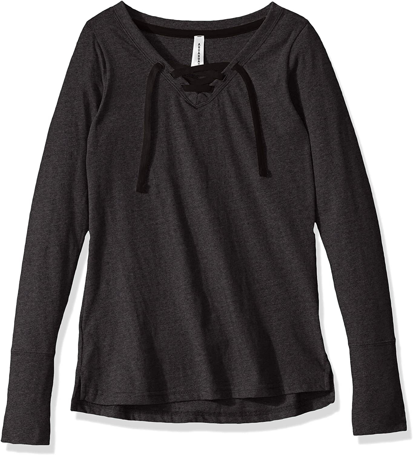 Aquaguard Women's LonG-Sleeve Fine Jersey LacE-Up T-Shirt (3 Pack)
