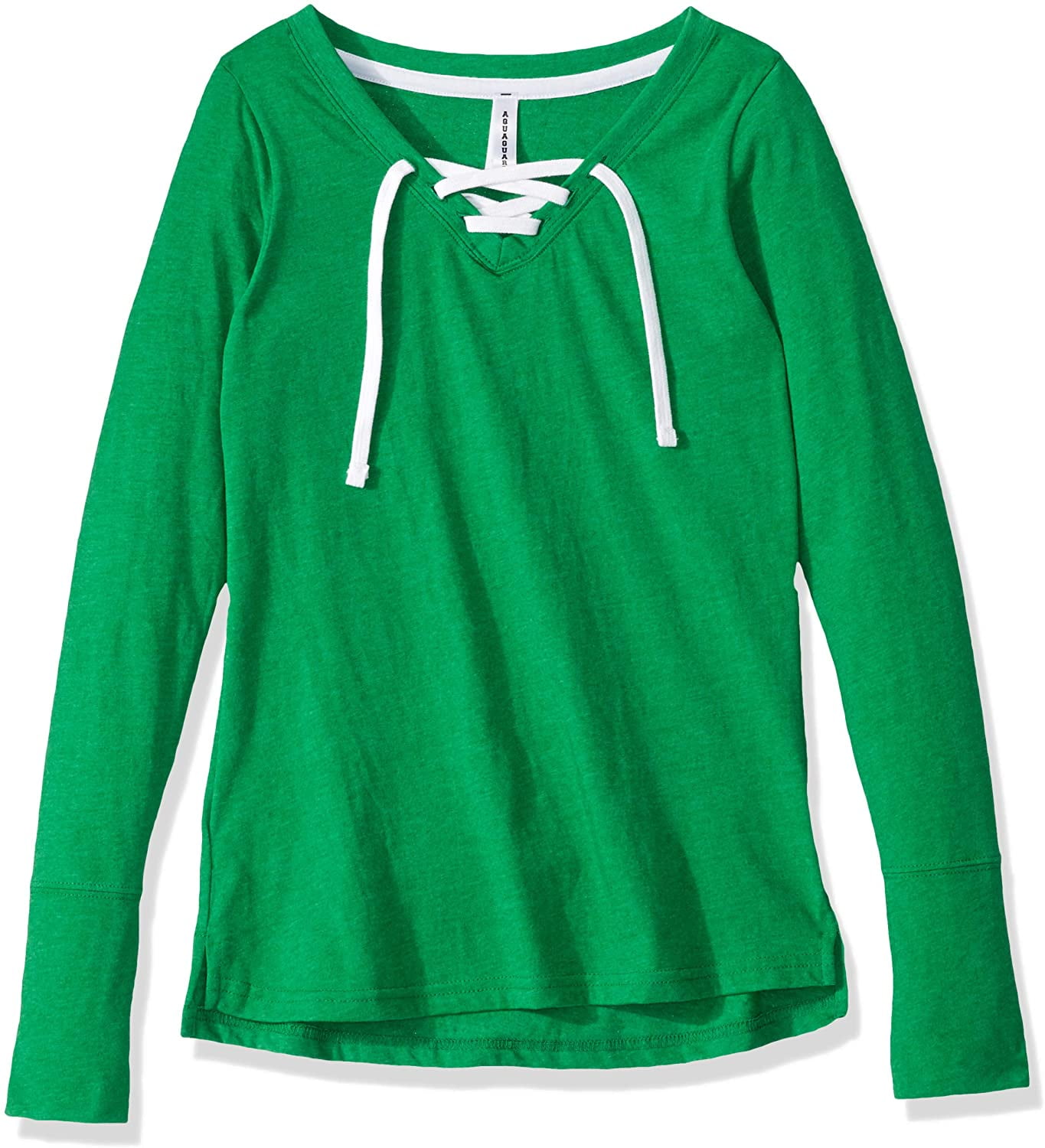 Aquaguard Women's LonG-Sleeve Fine Jersey LacE-Up T-Shirt (3 Pack)