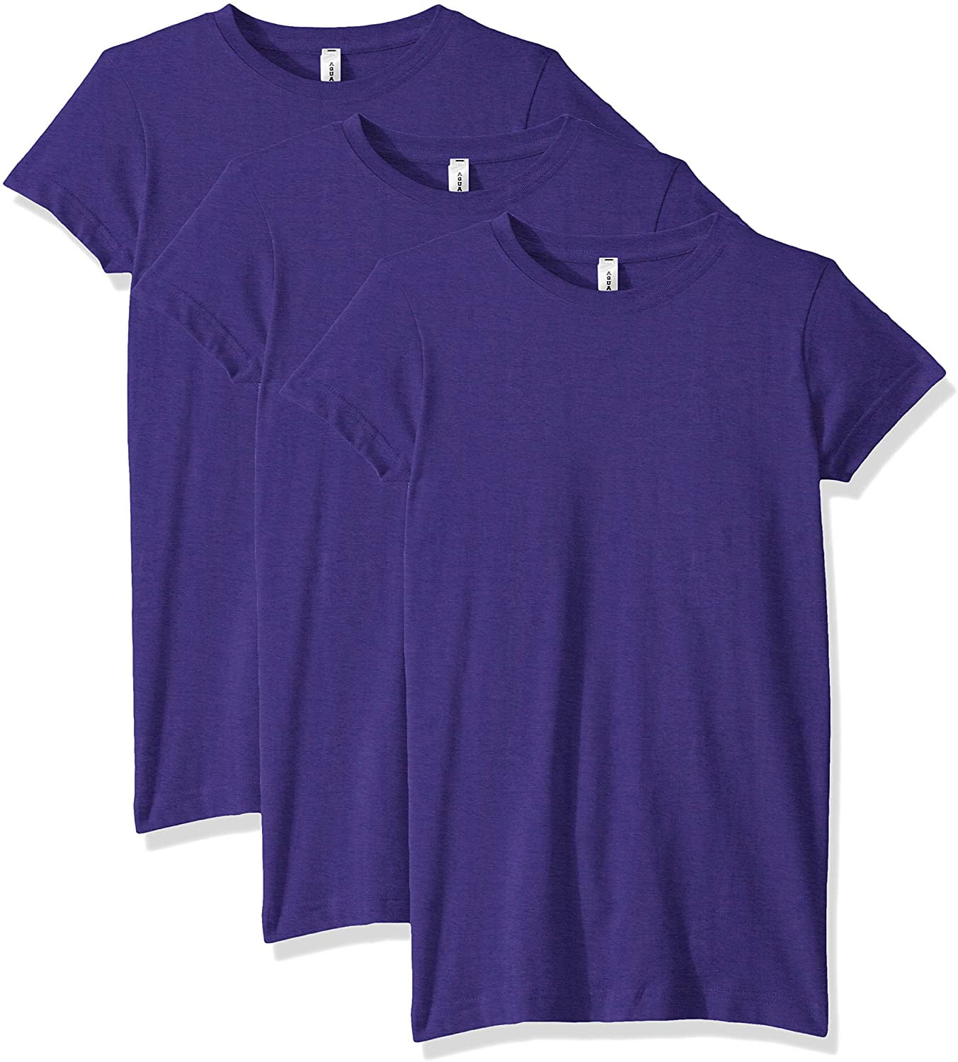 Aquaguard Women's Longer Length T-shirt Slimfit Shortsleeve-3 Pack