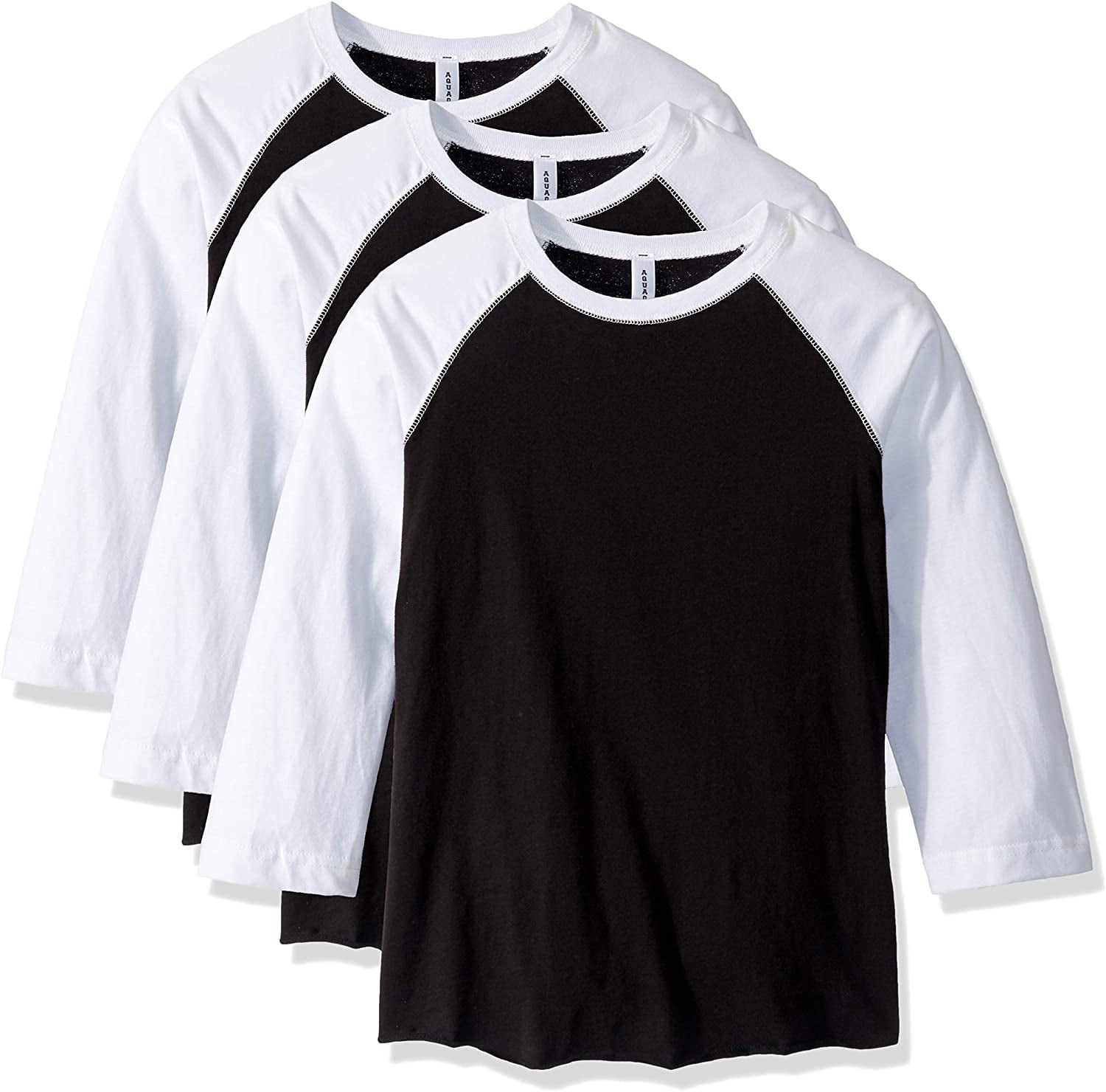 Aquaguard Women's Vintage Fine Jersey Baseball T-Shirt (3 Pack)