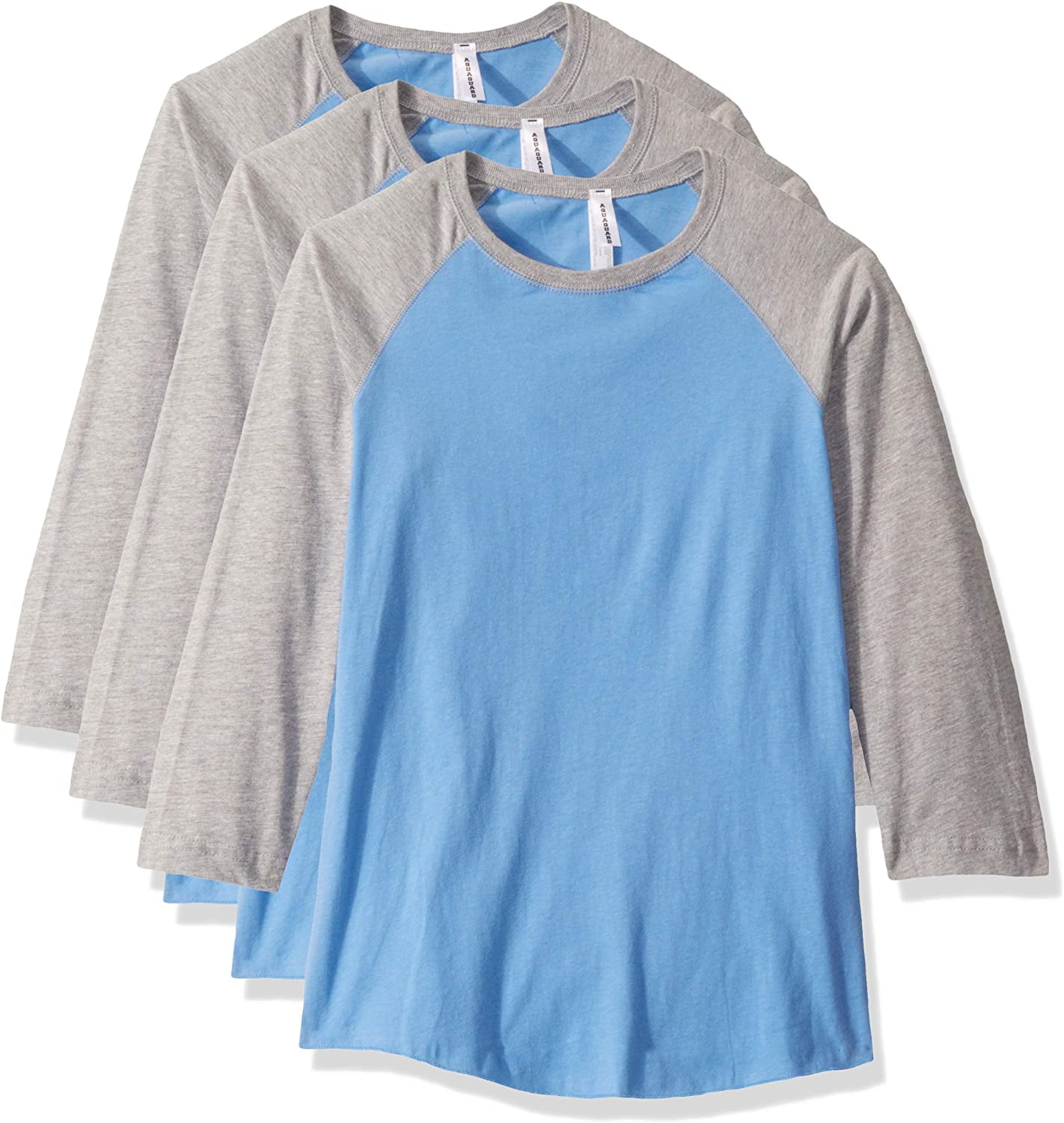 Aquaguard Women's Vintage Fine Jersey Baseball T-Shirt (3 Pack)