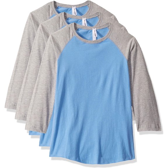 Aquaguard Women's Vintage Fine Jersey Baseball T-Shirt (3 Pack)