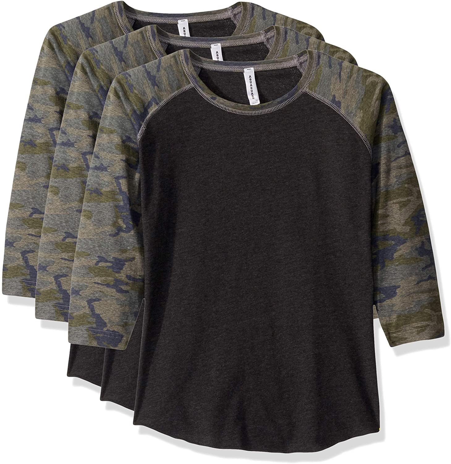 Aquaguard Women's Vintage Fine Jersey Baseball T-Shirt (3 Pack)