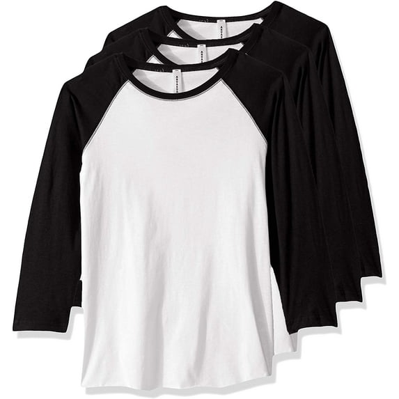 Aquaguard Women's Vintage Fine Jersey Baseball T-Shirt (3 Pack)