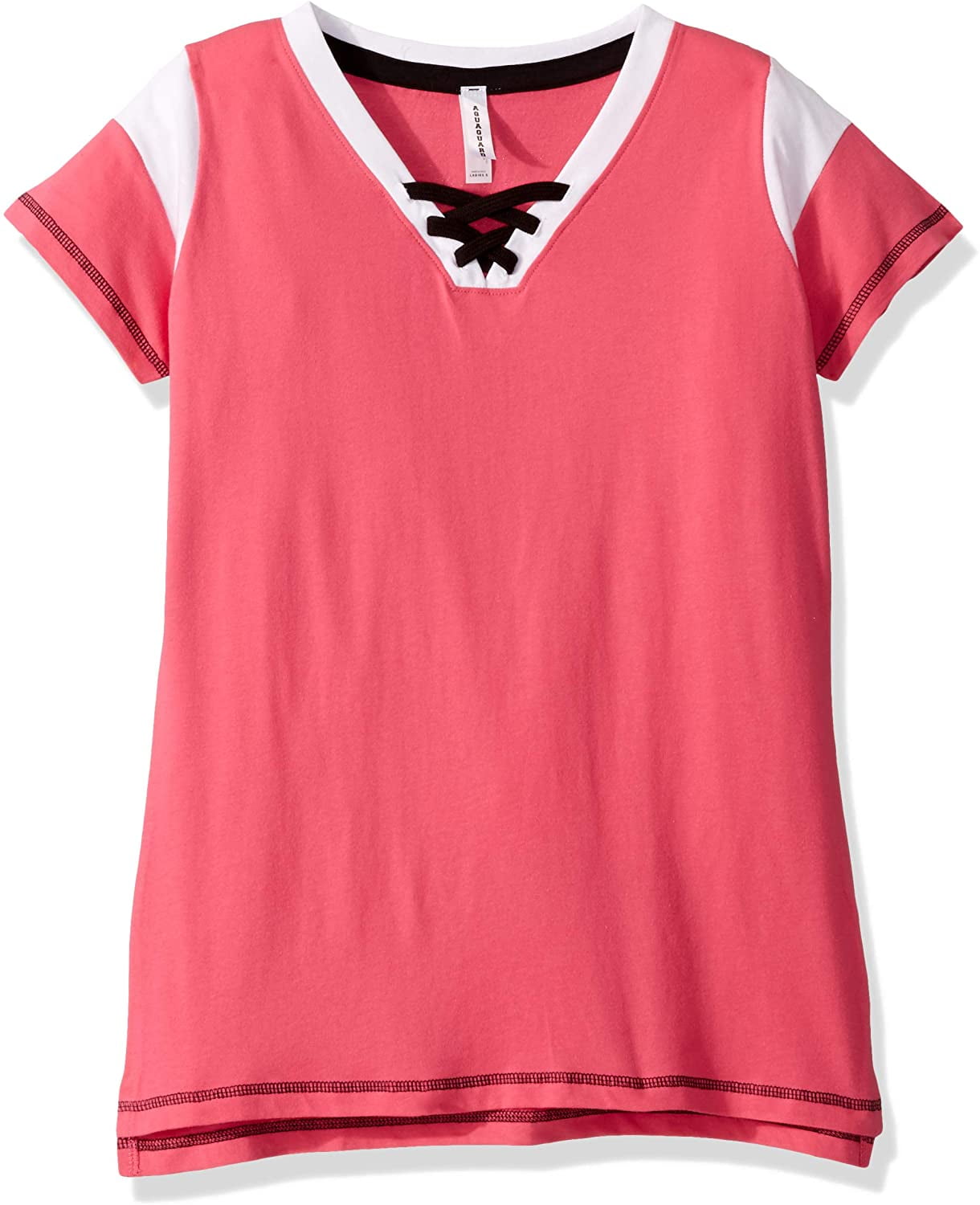 Aquaguard Women's Vintage Fine Jersey Gameday LacE-Up T-Shirt (3 Pack)