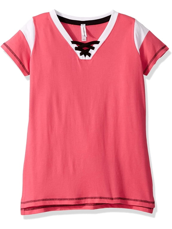 Aquaguard Women's Vintage Fine Jersey Gameday LacE-Up T-Shirt (3 Pack)