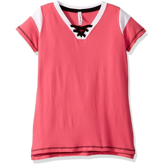 Aquaguard Women's Vintage Fine Jersey Gameday LacE-Up T-Shirt (3 Pack)