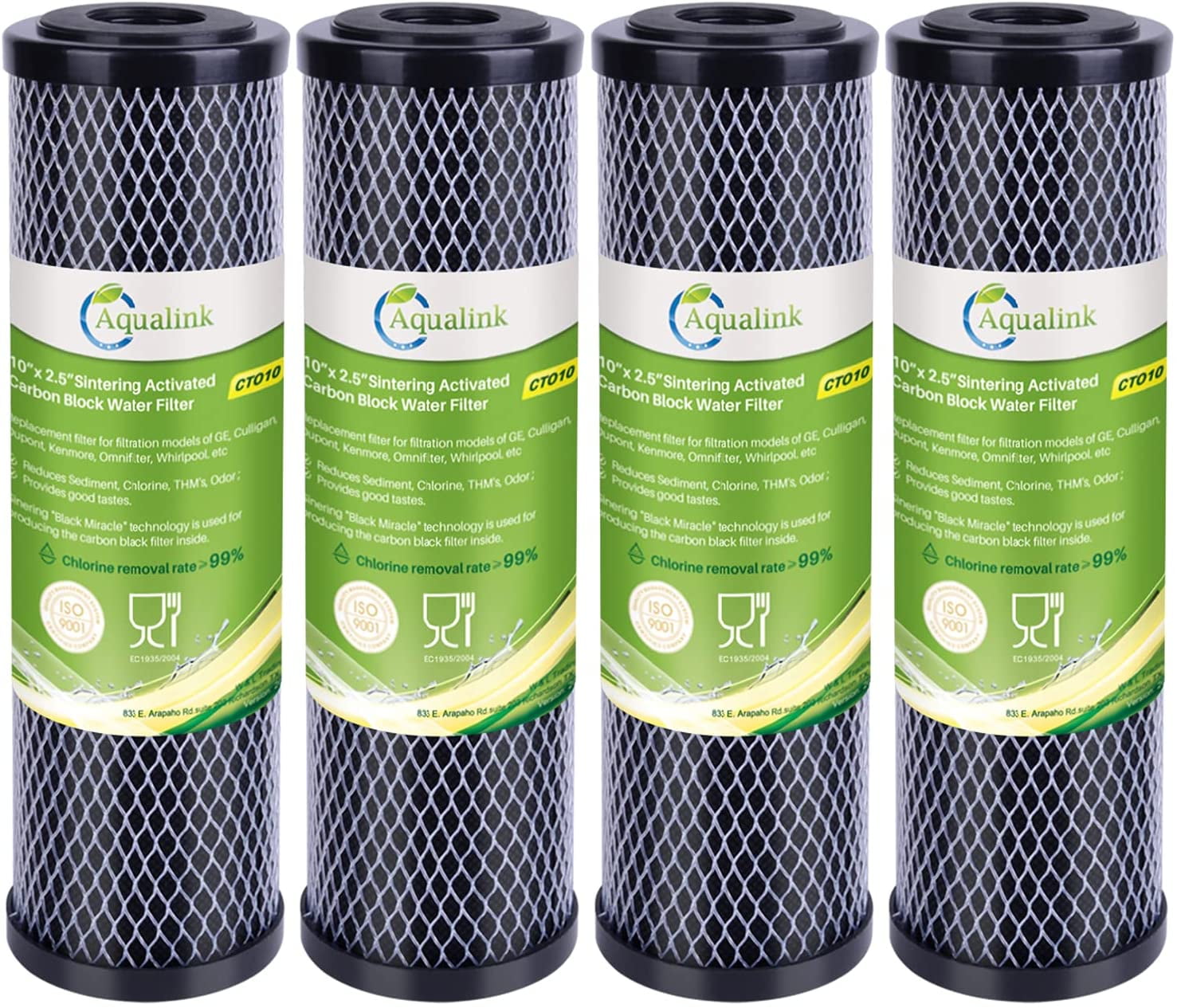 Aqualink 1 Micron 2.5" x 10" Whole House CTO Carbon Water Filter