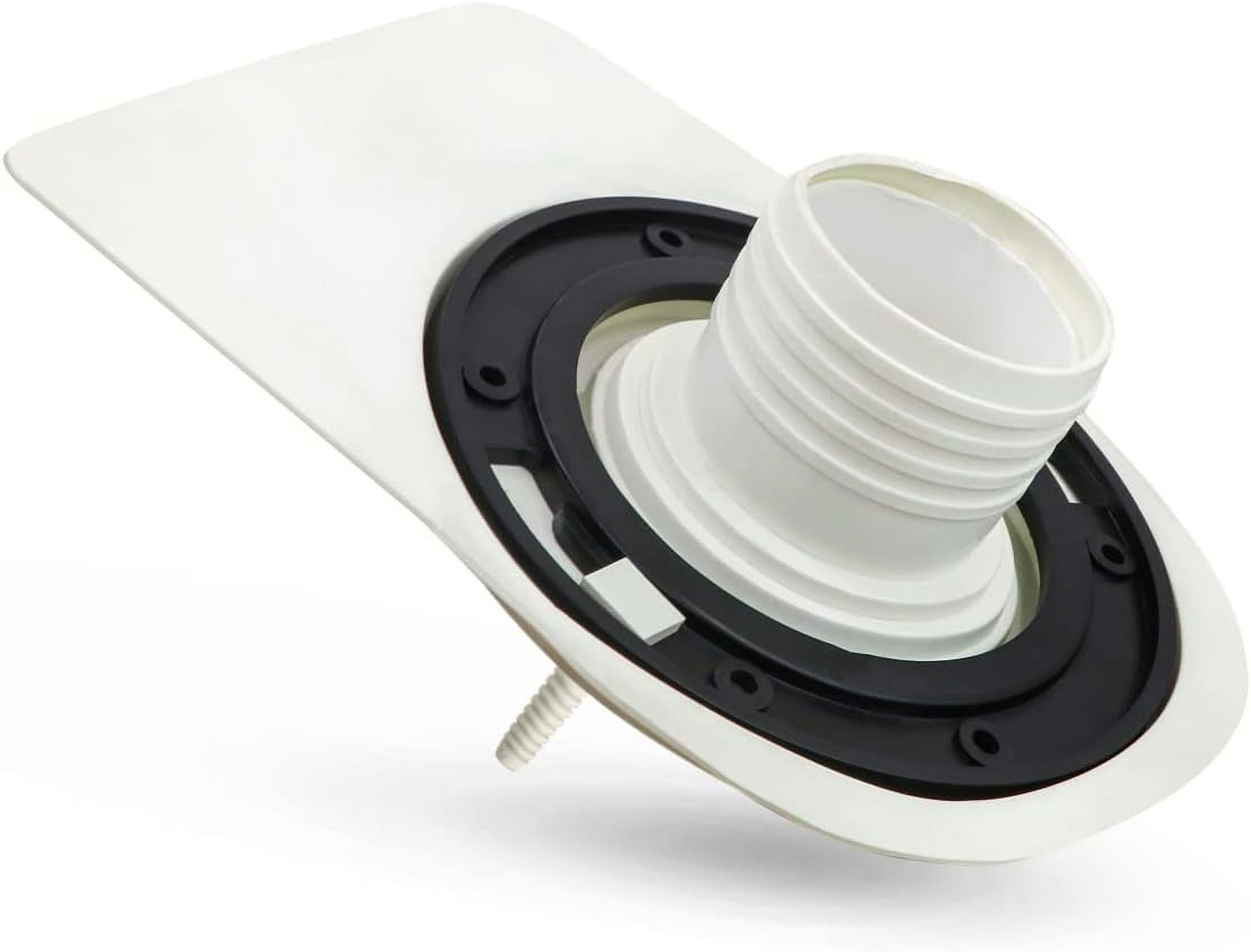 Aqualoq Wax Toilet Seal Rubber Gasket, Universal Waxless Flexible