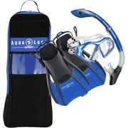 Aqualung Sport Trooper LX / Zulu LX / Bolt Snorkeling Set with Bag Blue/black M