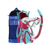 Aqualung Sport Urchin PC Jr Kids Recreational Snorkeling Set Bright Pink / Turquoise S