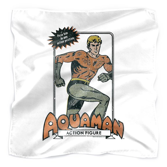 Aquaman Action Figure Bandana (21 in x 21 in)