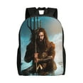 thumbnail image 1 of Aquaman Backpack, Travel Laptop Backpack, Water Resistant College Computer Bag, Durable Daypack, Fit 16 Inch Notebook, 1 of 8