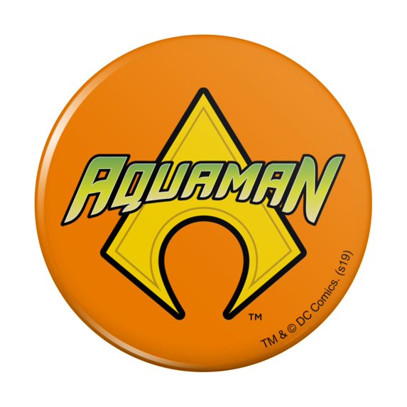 Aquaman Logo Pinback Button Pin