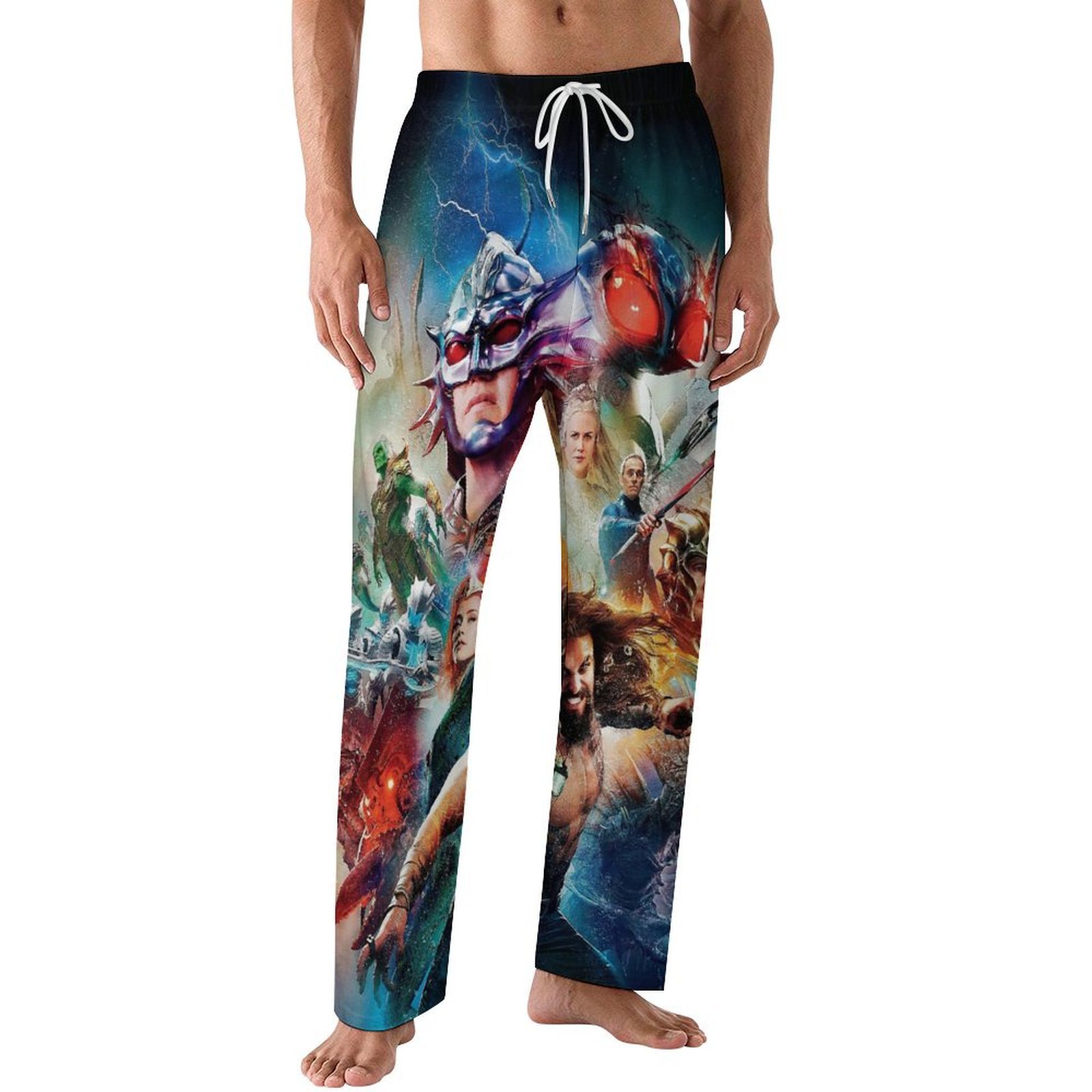 Aquaman Mens PJ Pajama Pants Bottoms Lounge Pants Sleepwear PJs with ...