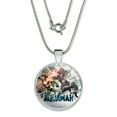 thumbnail image 1 of Aquaman Movie Aquaman vs Black Manta 1" Pendant with Sterling Silver Plated Chain, 1 of 4