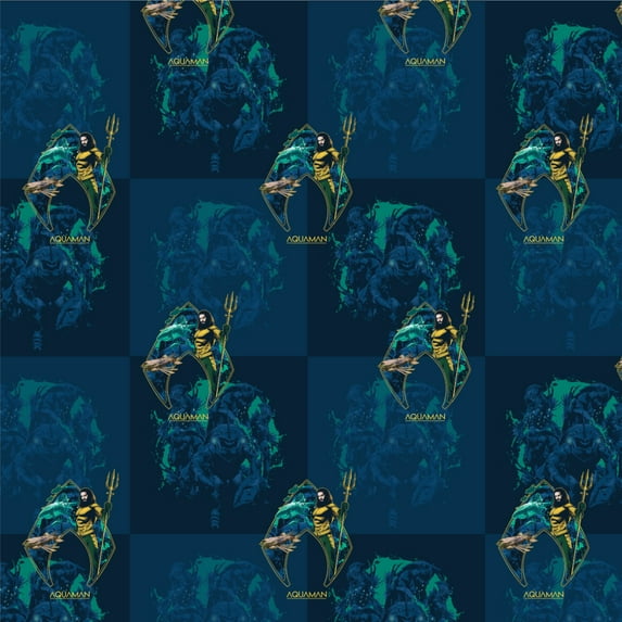 Aquaman Movie Atlantis Logo Premium Roll Gift Wrap Wrapping Paper