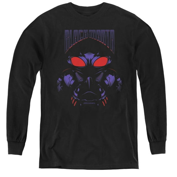 Aquaman Movie - Black Manta - Youth Long Sleeve Shirt - Large
