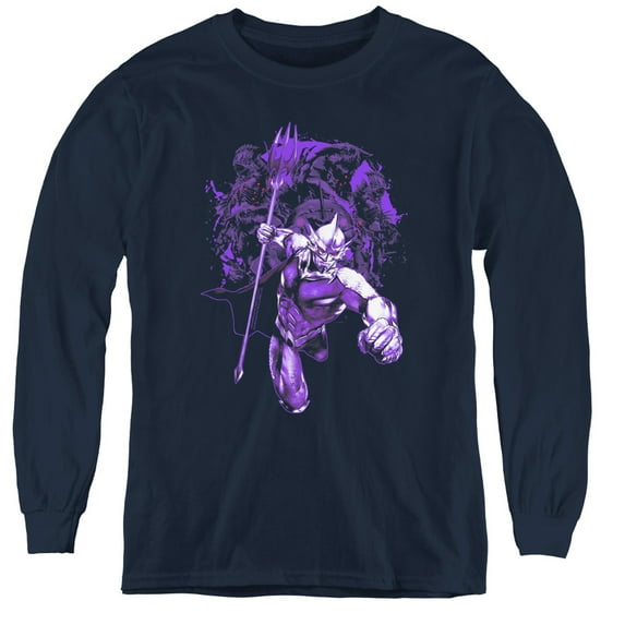 Aquaman Movie - Evil Doers - Youth Long Sleeve Shirt - Medium
