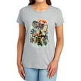 thumbnail image 1 of Aquaman Movie King of Atlantis Women's T Shirt, Athletic Heather, 2X-Large, 1 of 6