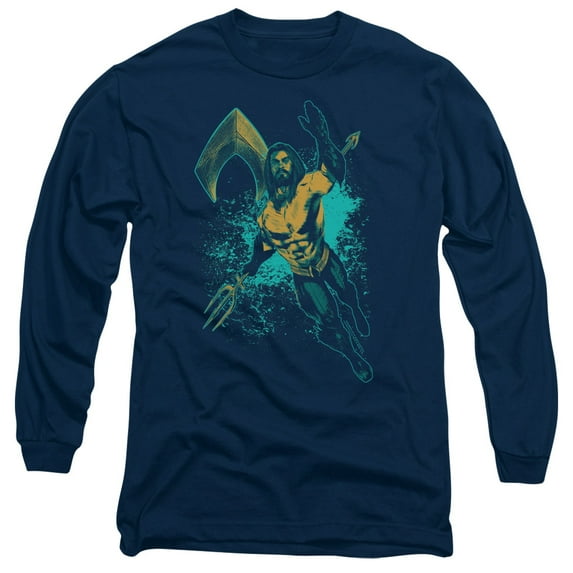 Aquaman Movie - Make A Splash - Long Sleeve Shirt - Large