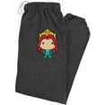 thumbnail image 1 of Aquaman Movie Mera Chibi Character Unisex Jogger Sweatpants for Men and Women, Charcoal Heather, Large, 1 of 1